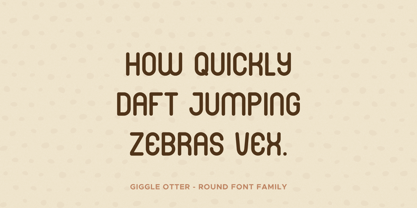 Giggle Otter Font Poster 7