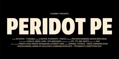 Peridot PE Font Poster 1