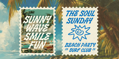 Salty Smile Font Poster 3