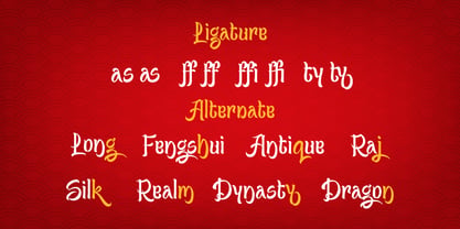 Dynasty Dash Font Poster 11