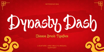 Dynasty Dash Font Poster 1