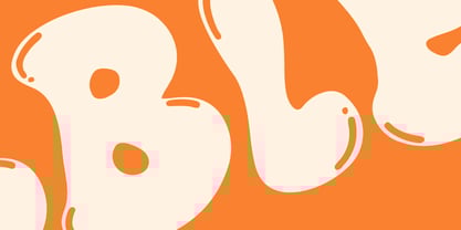 Blunt Bubble Font Poster 7