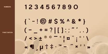 Glavia Font Poster 12