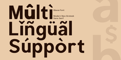 Glavia Font Poster 13