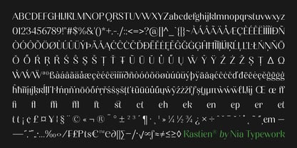 Kastien Font Poster 15