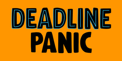 Deadline Panic Font Poster 1