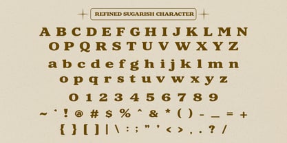 Refined Sugarish Font Poster 8