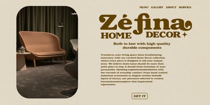 Refined Sugarish Font Poster 3