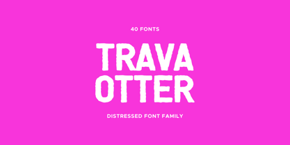 Trava Otter Font Poster 1