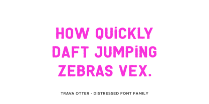 Trava Otter Font Poster 6