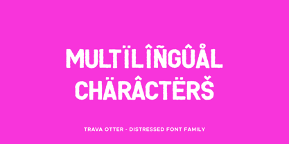 Trava Otter Font Poster 4