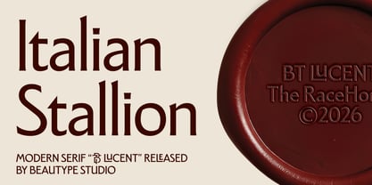 BT Lucent Font Poster 8