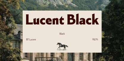 BT Lucent Font Poster 10