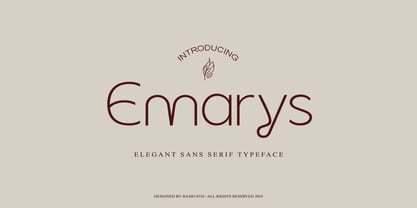 Emarys Font Poster 1
