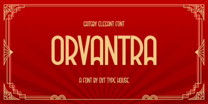 Orvantra Font Poster 1