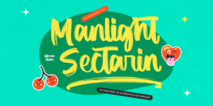 Manlight Sectarin Font Poster 1
