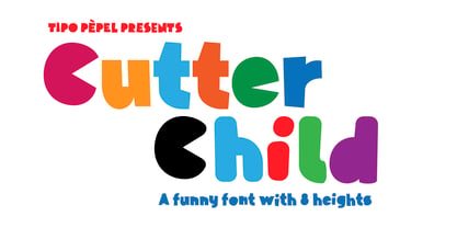 Cutter Child Font Poster 1