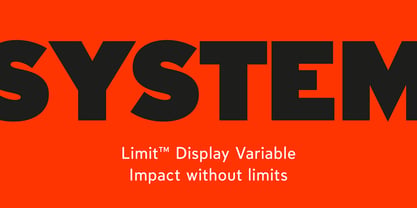 Limit Display Variable Concept Font Poster 2