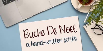PN Buche De Noel Font Poster 1
