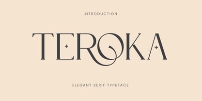 Teroka Font Poster 1