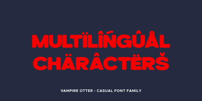 Vampire Otter Font Poster 4