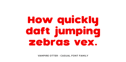 Vampire Otter Font Poster 6