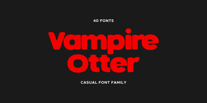 Vampire Otter Font Poster 1