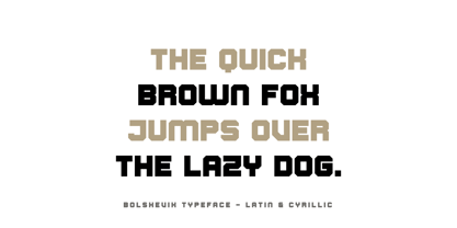 Bolshevik Font Poster 2