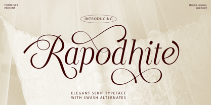 Rapodhite Font Poster 1