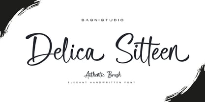 Delica Sitteen Font Poster 1