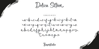 Delica Sitteen Font Poster 12