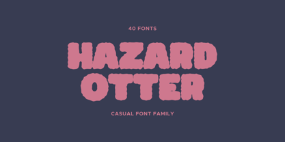 Hazard Otter Font Poster 1