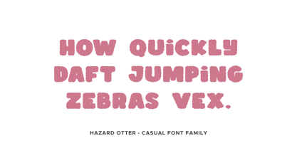 Hazard Otter Font Poster 6