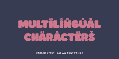 Hazard Otter Font Poster 4
