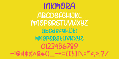 Inkmora Font Poster 2