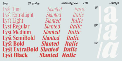 Lyst Variable Font Poster 2