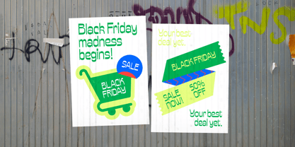 Bonfade Display Font Poster 5