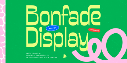 Bonfade Display Font Poster 1