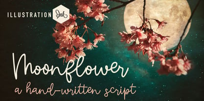 ZP Moonflower Font Poster 1