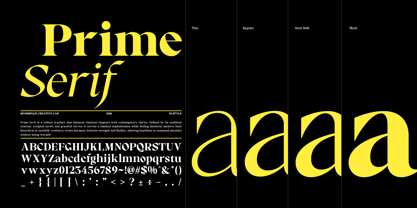 RCL Prime Serif Font Poster 10