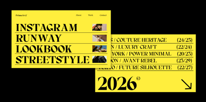 RCL Prime Serif Font Poster 8