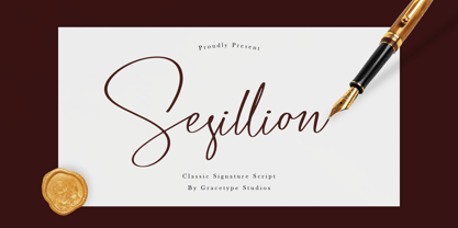 Sesillion Font Poster 1