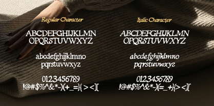 Organic Grain Font Poster 9