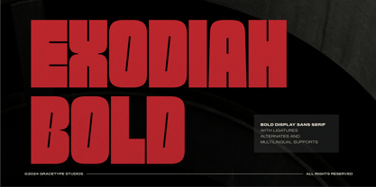 Exodiah Font Poster 1