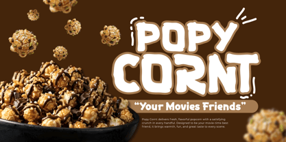 Chruncy Cacao Font Poster 4