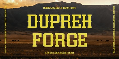 Dupreh Forge Font Poster 1