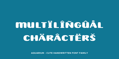 Aquarium Font Poster 4