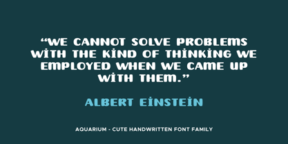 Aquarium Font Poster 8