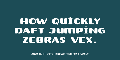 Aquarium Font Poster 6
