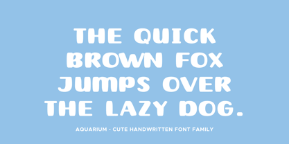 Aquarium Font Poster 11
